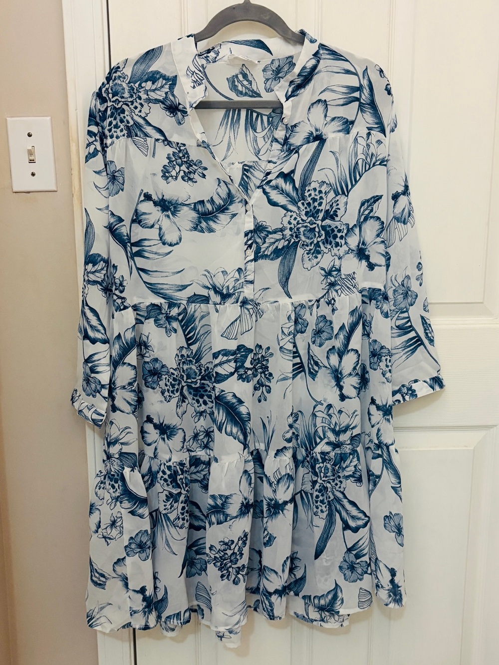Summer Destiny Floral Gauzy Swim Cover Up
